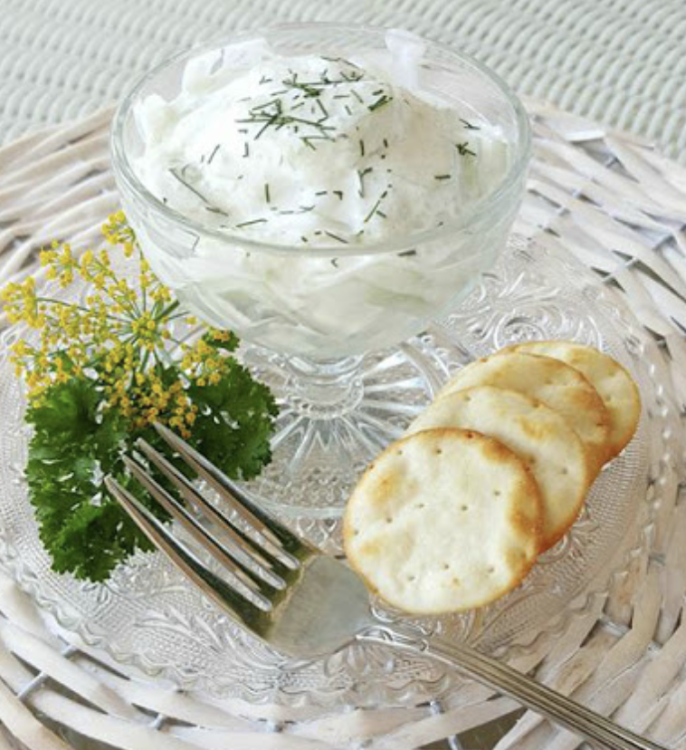 Refreshing Cucumber-Sour Cream Salad
